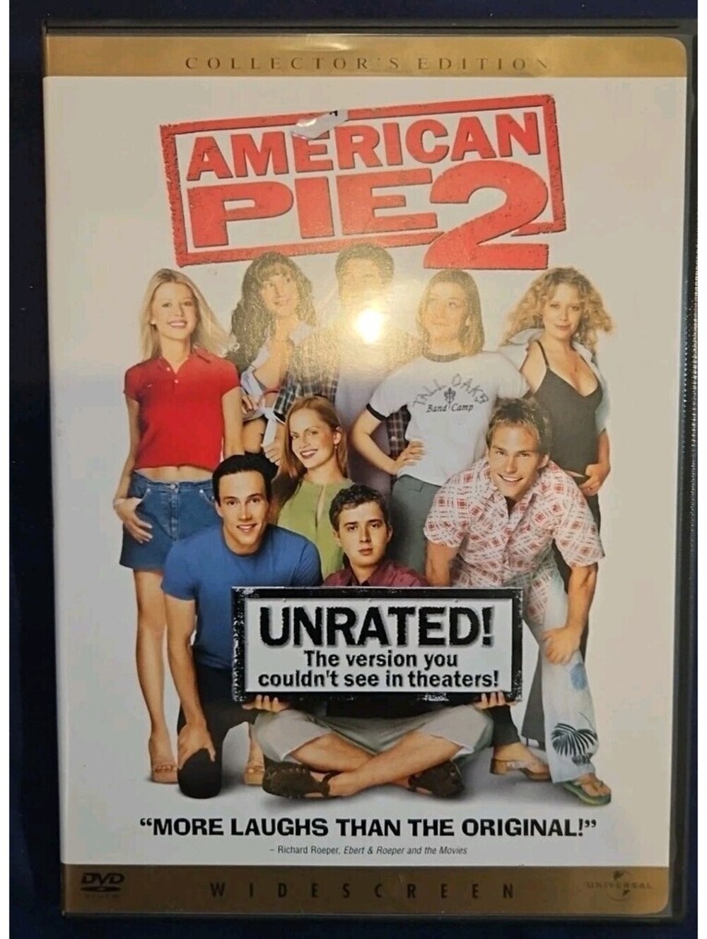 American Pie 2 (DVD, 2002, Unrated Version Widescreen Collectors Edition)